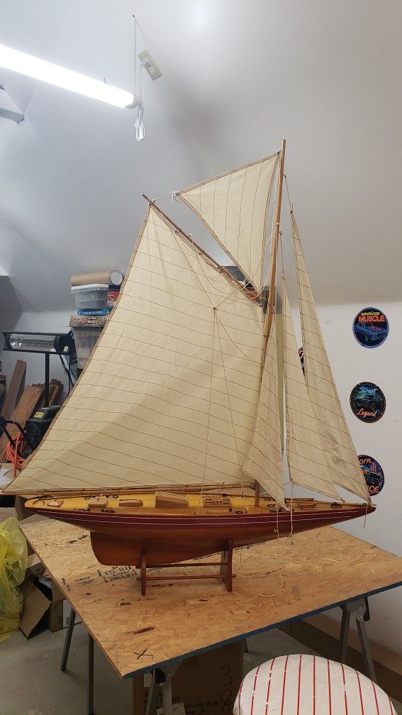 Huge Beautiful Model Sailboat. 52