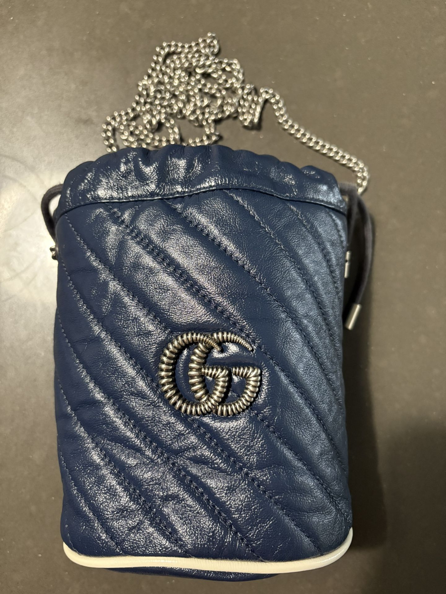 Gucci GG Marmont Mini Quilted Bucket Bag