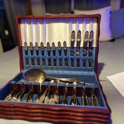 Antique Gold Plated Silverware 