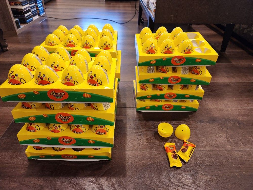 Reese's Peanut Butter & Milk Chocolate Egg, 145 eggs, 2 snack size, 1.2 oz, $10 OBO