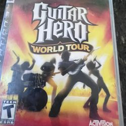 PS3 Guitar Hero Wold Tour Game 