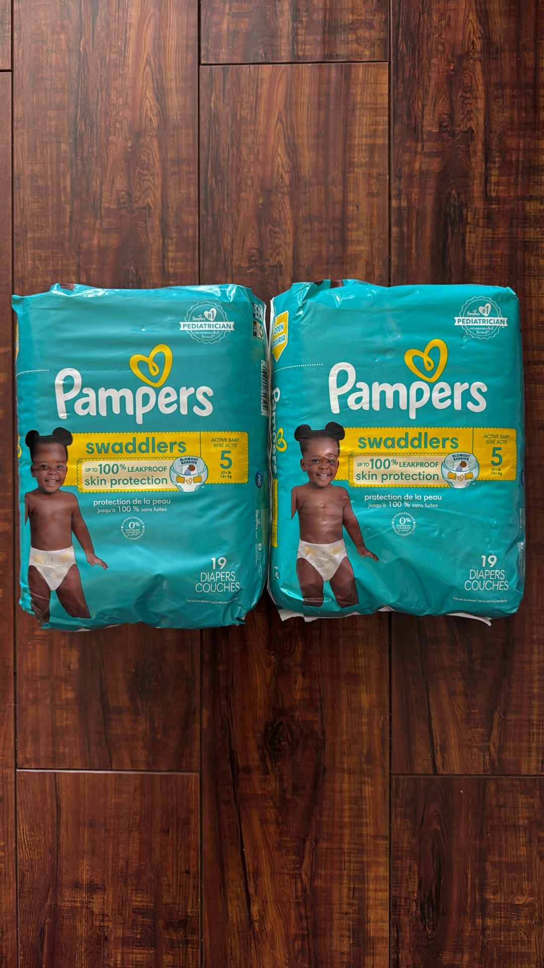 PAMPERS Swaddlers  Disposable Diapers: Size 5  19 Count Each (2 For $16)