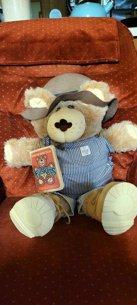 1985 Xavier Robert's- Furskins " Dudley" Plush Teddy Bear