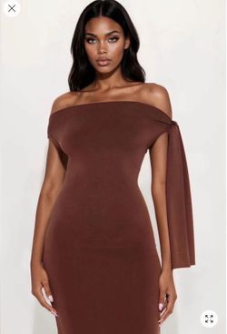 Brown maxi dress