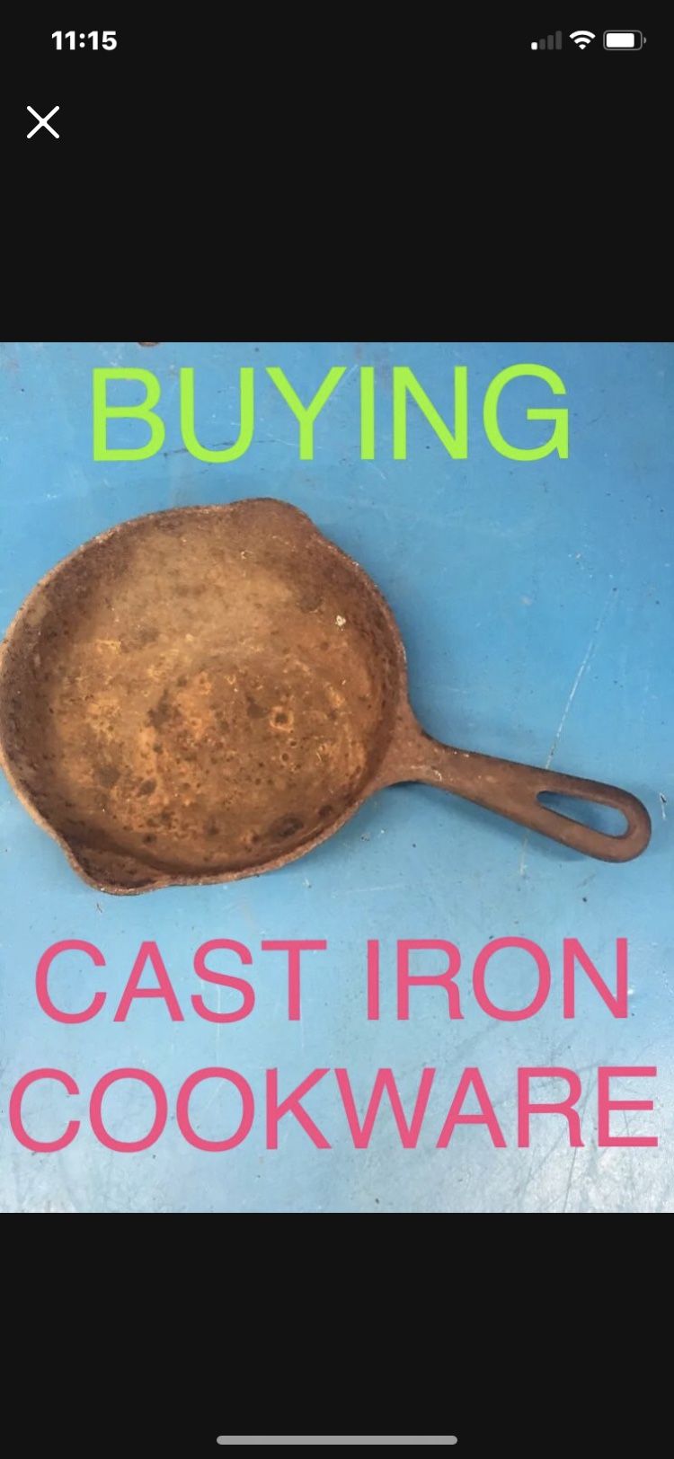 Wanting To Buy Cast Iron Cookware 