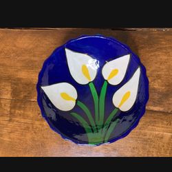 Small Catch All Dish • Folk Art In Perfect Vintage Cond. $3