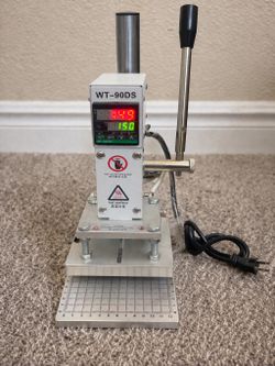 New Hot Foil Stamping Machine – Heat Press for Leather/Wood – Digital Temp Control