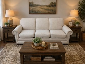 La-Z-Boy Cream Sofa – Clean & Comfortable