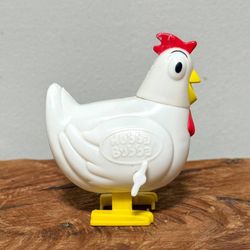Vintage Working Hubba Bubba Cluckers Chicken Candy Dispenser Wind Up Collectible Walking Toy