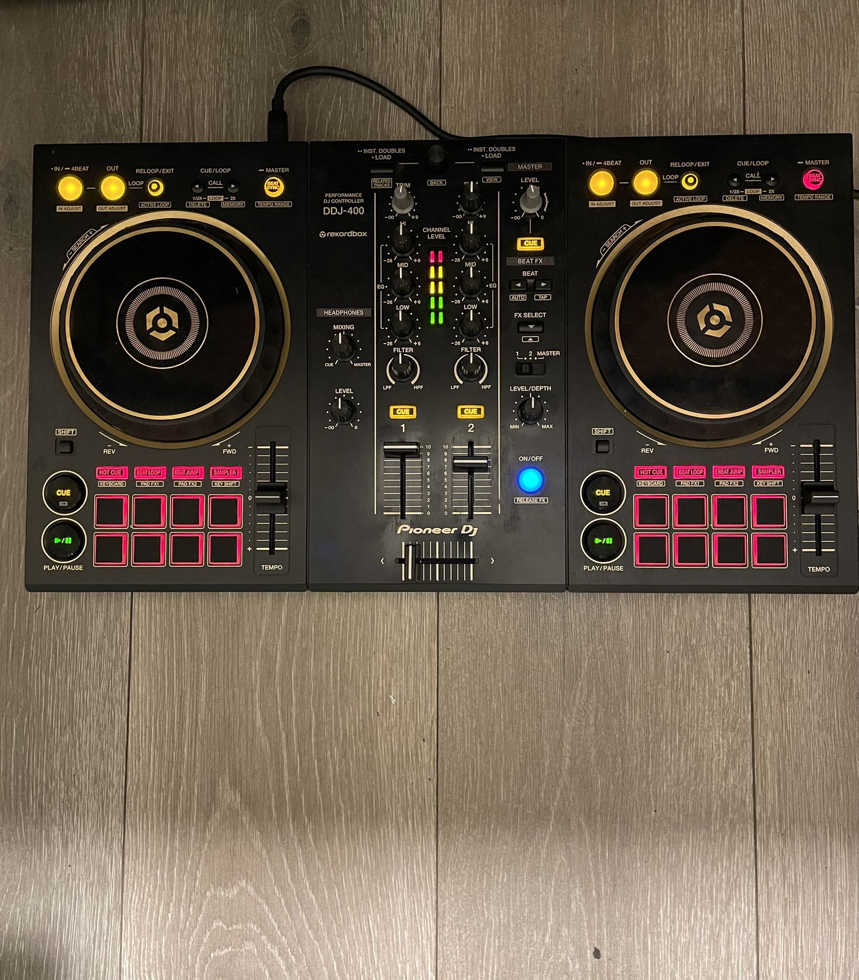 PIONEER DDJ-400 GOLD VERSION DJ CONTROLLER EXELLENT CONDITION 