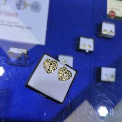 heart nugget earrings 