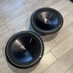 Two 15 Inch Rockford Fosgate Subwoofers