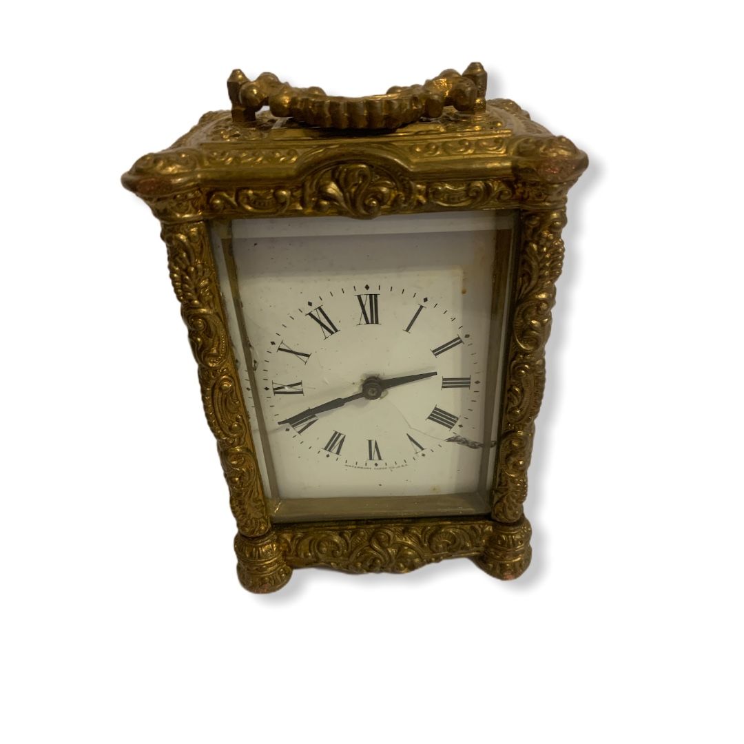 Antique Waterbury ornate alarm clock