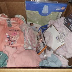 Newborn Baby Girl LOT Clothes & New Items
