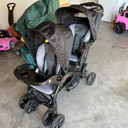Sit And Stand Double Stroller 