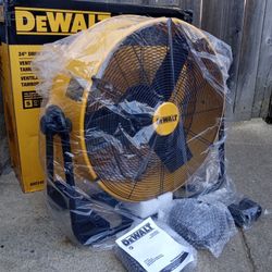 Brand-New DeWalt 24" Inch Heavy Duty Drum Fan With Stepless Speed Control 