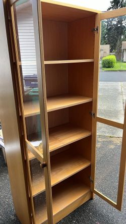 Tall Cabinet with Glass Doors