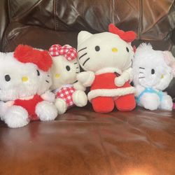 4 Hello Kitty Plush