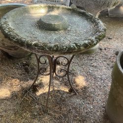 Concrete Birdbath