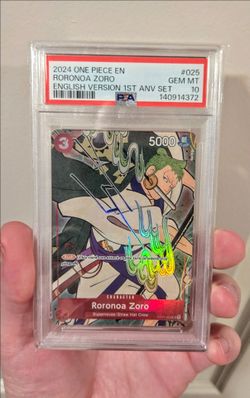 One Piece 1st Anniversary Zoro PSA 10