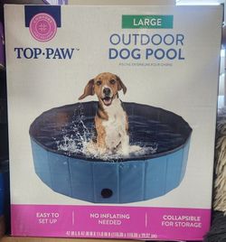 Large Outdoor Dog Pool No Inflating Needed