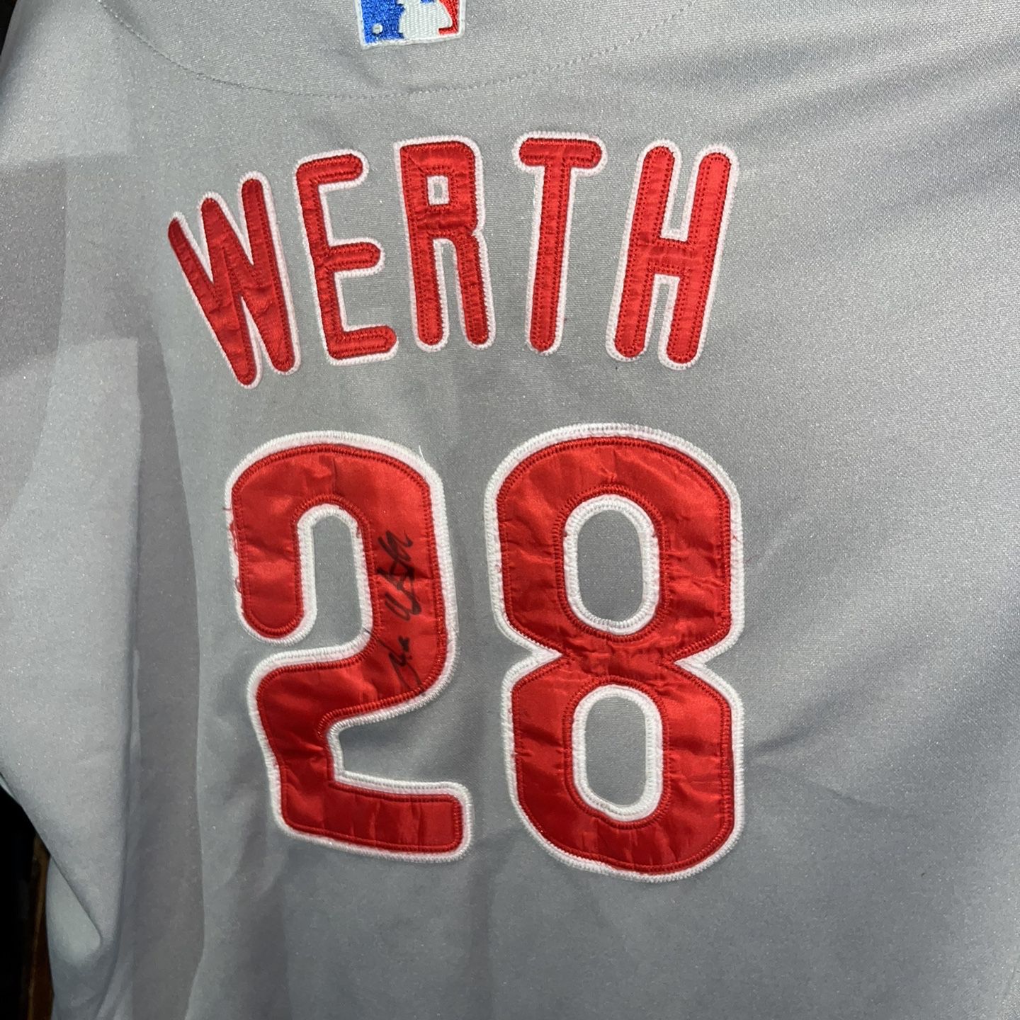 Jayson Werth Philadelphia Phillies Majestic Gray Road Jersey Men's Size L  for Sale in Lindenhurst, NY - OfferUp
