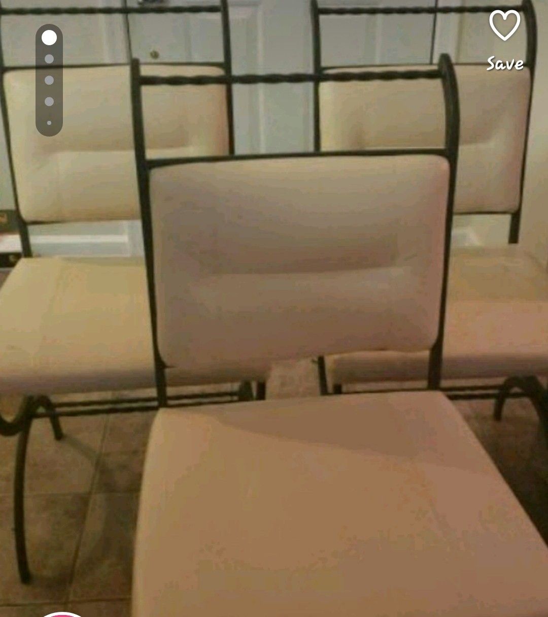 3 leather chairs