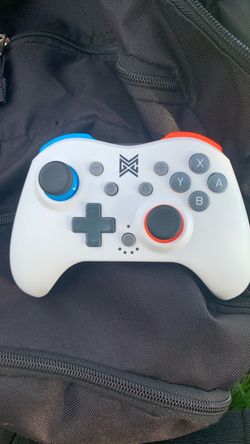 Wireless Gaming Controller White Blue Red