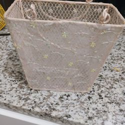 Pink Iron Basket 