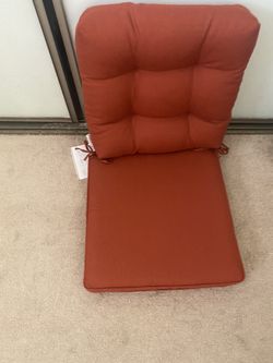 Outdoor Seat/Back Chair Cushion Tufted Pillow, Indoor Deep Seat Chair Cushion Set 19"x19"