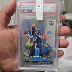 2024 Panini Donruss Downtown! Josh Allen #2 Buffalo Bills PSA 9