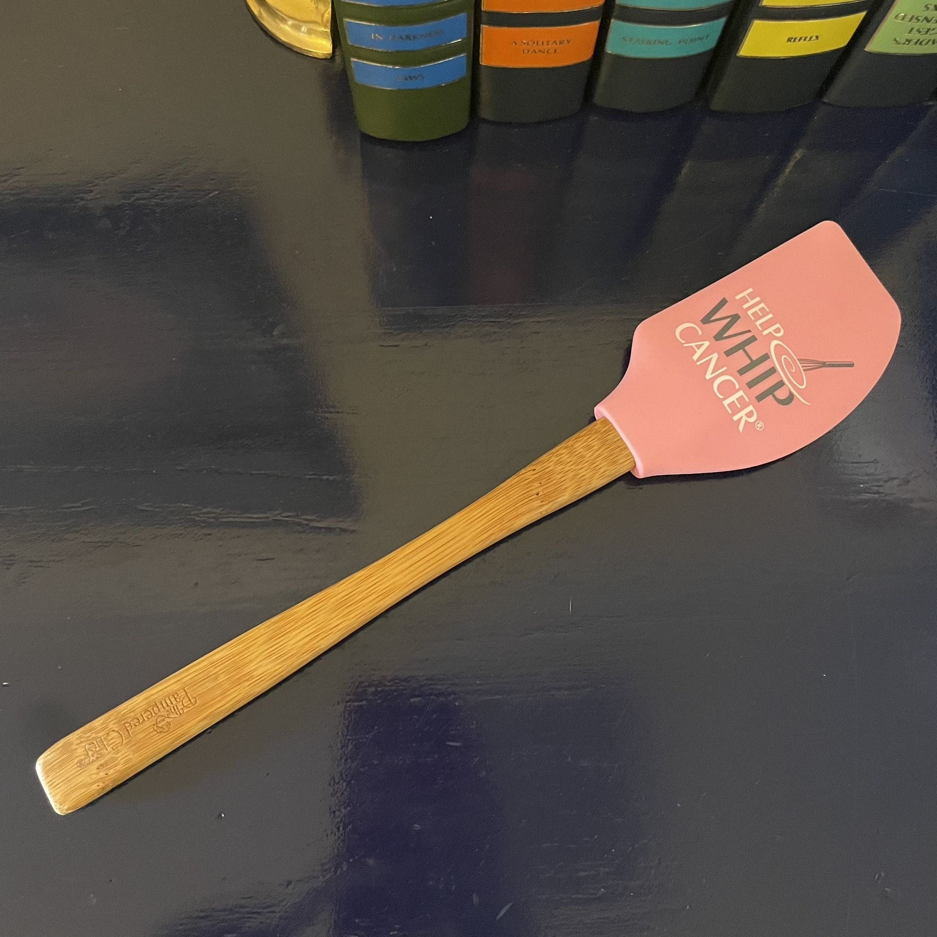 The Pampered Chef Pink “Help Whip Cancer” Scraper Spatula