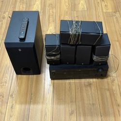 Yamaha HTR-5540 5.1 Receiver With Speakers and subwoofer set 7pc 
