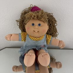Cabbage Patch Kids Doll Pretty Crimp 'n and Curl Vintage 1991 Blonde Blue Eyes