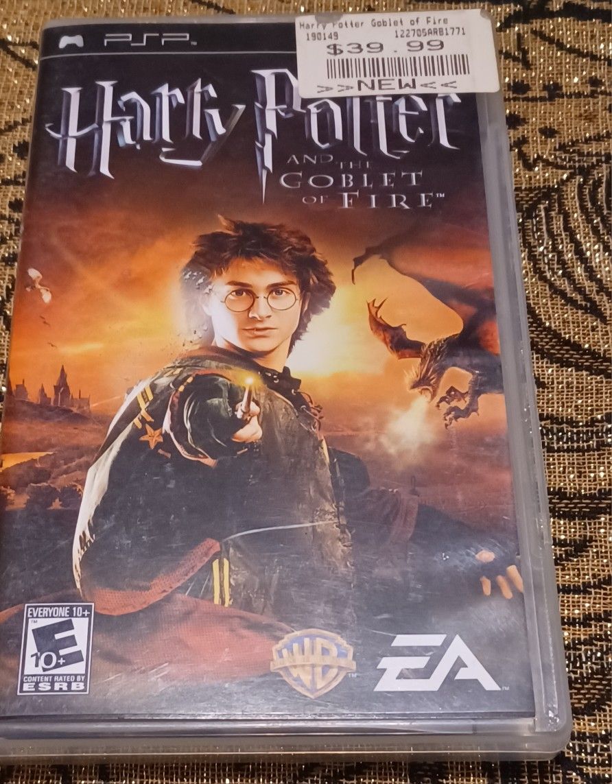 Harry Potter PSP Video Game The Goblet Of Fire Manual Magic