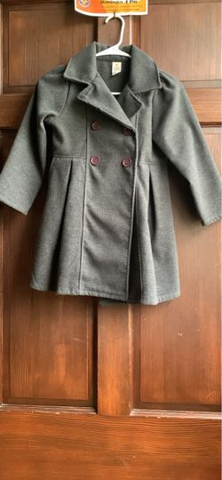 Dress up Girls gray coat, size 8