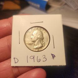 1963 D Mint Quater