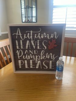 Fall Sign 🍂🍁🌾🌻