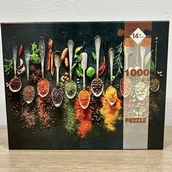 1000 Piece Puzzle - Colorful Spices & Herbs - Complete!