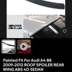  A4 B8 Roof Spoiler