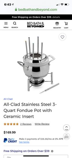 All Clad Fondue Set