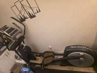 Fitness Elliptical Machine with Extended Stride