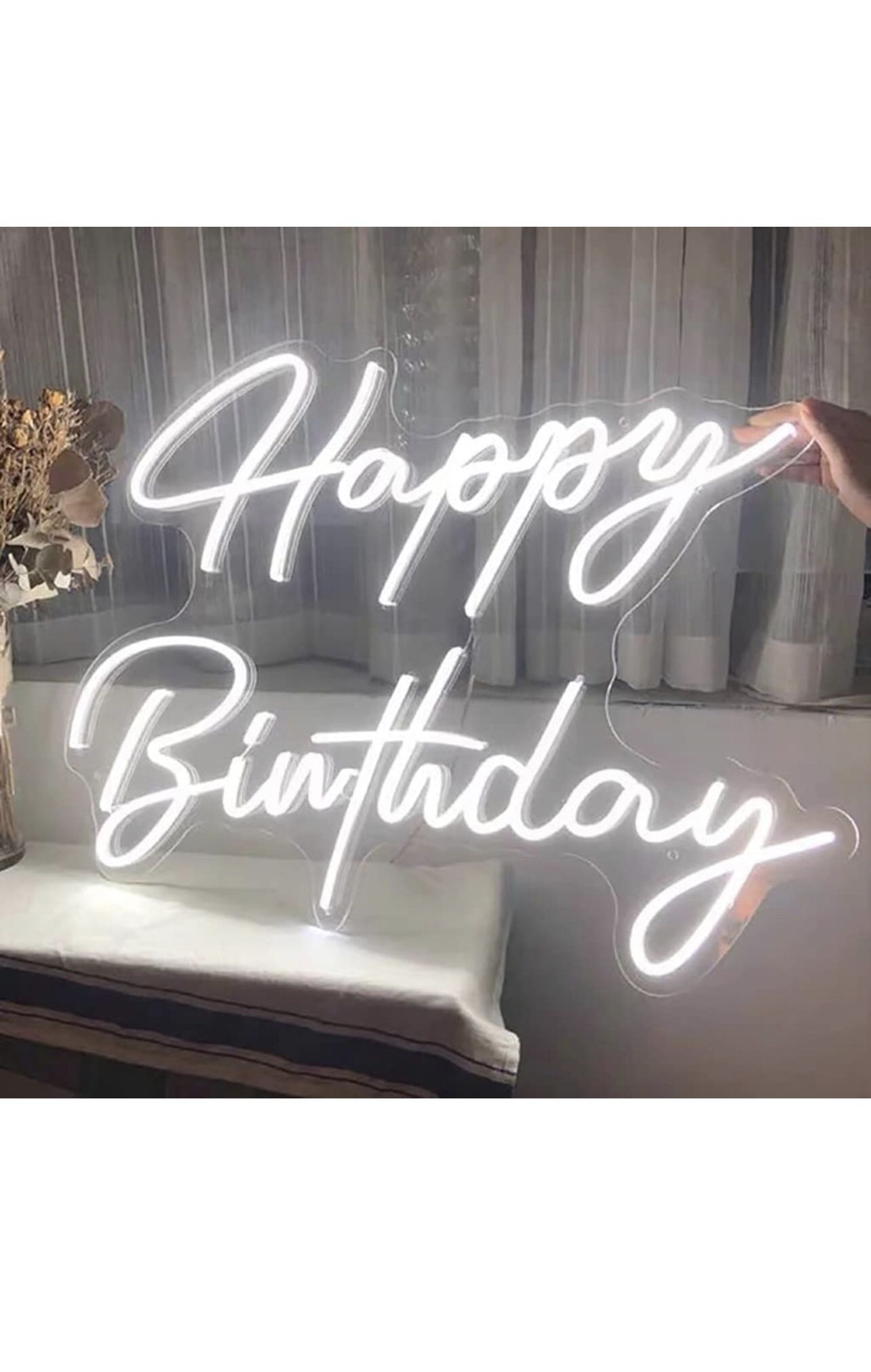 Happy Birthday Light Up Neon Sign