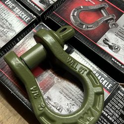 Warn Shackles Powder Coated