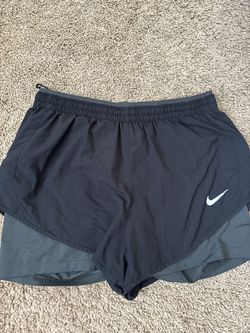 Nike Black Running Shorts with Built-In Spandex – Size M