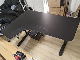 IKEA Bekant Left Corner Desk or Work Table/Bench Black - Height Adjustable