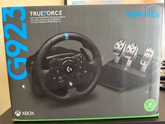 Logitech G923 wheel and pedals.