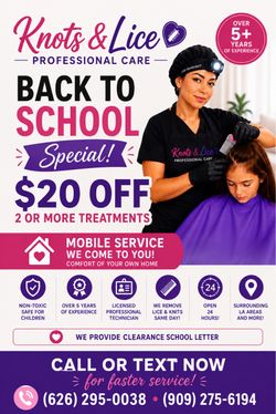Professional lice removal