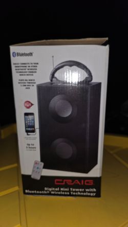 Craig Digital Mini Tower Bluetooth Speaker