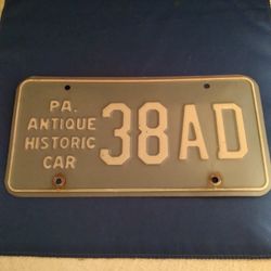 Pa Antique Plate